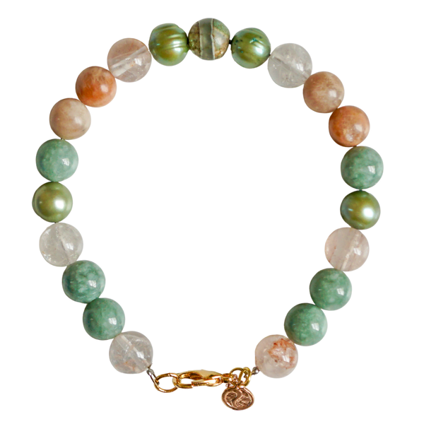 A personalized gemstone bracelet